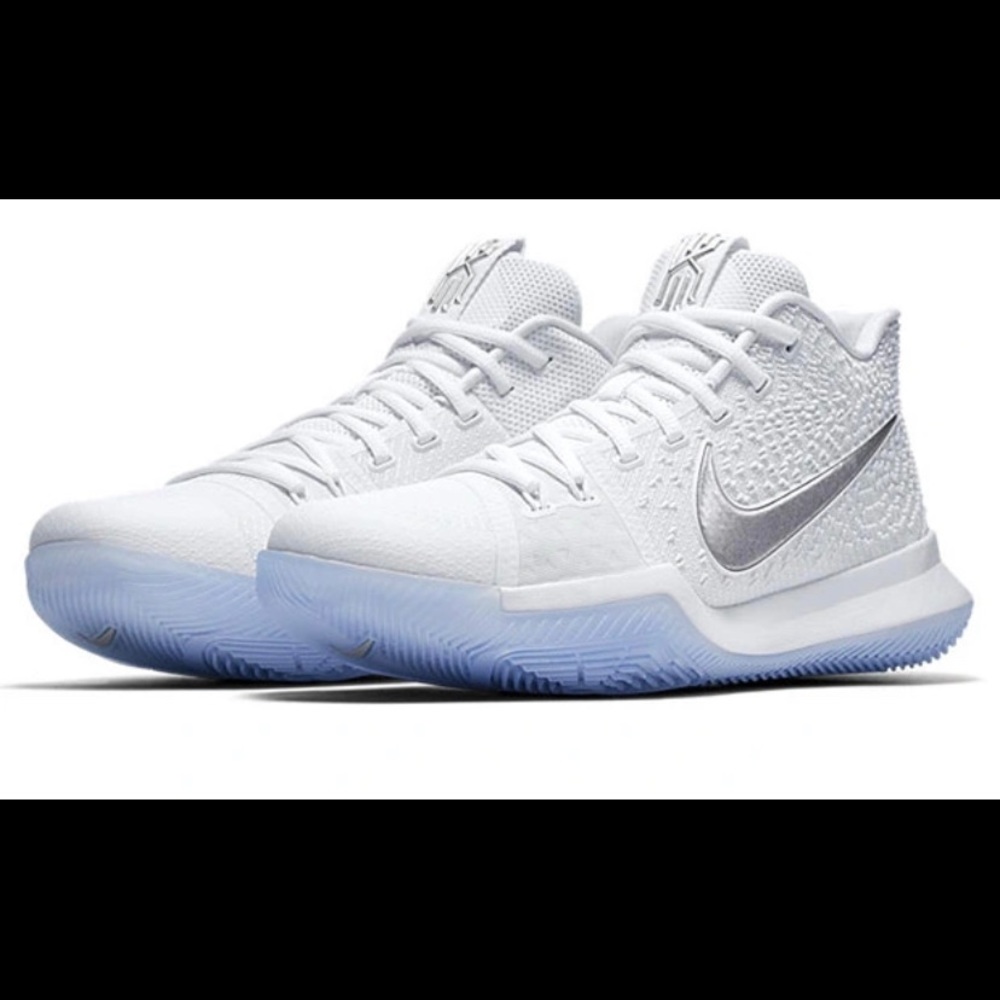 Kyrie 3 White Chrome